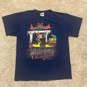 1999 The Grinch Christmas Tee - Navy